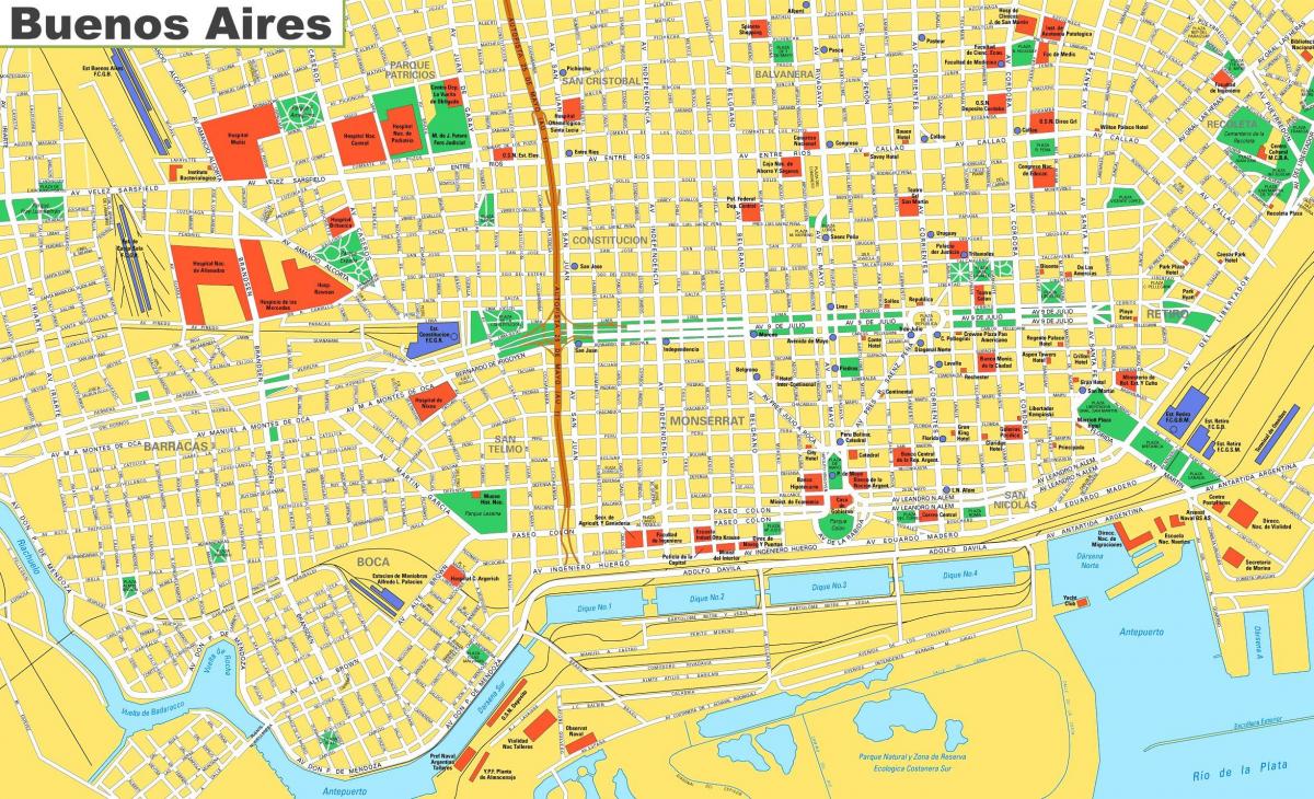Plan de la ville de Buenos Aires