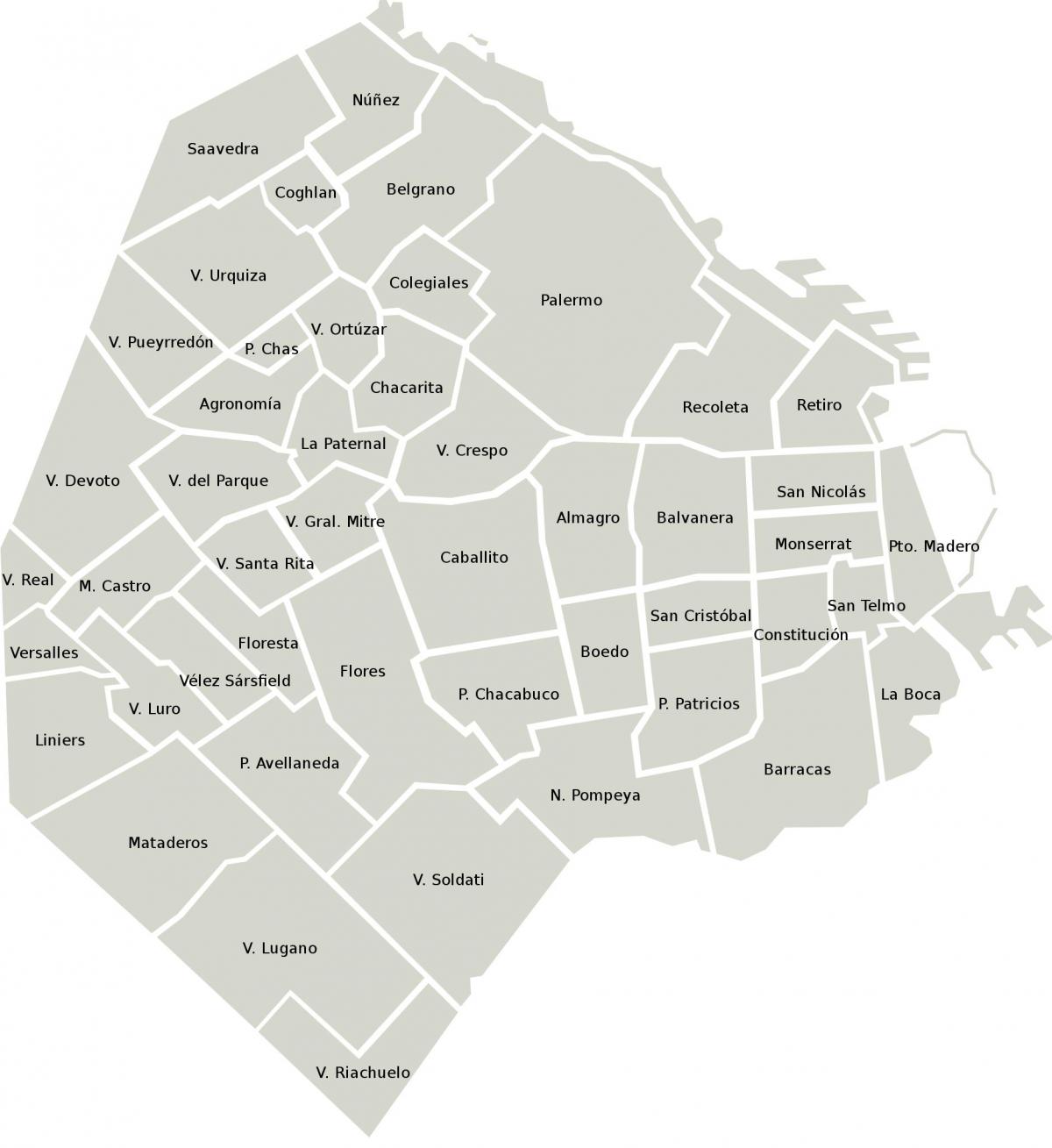 Plan districts Buenos Aires