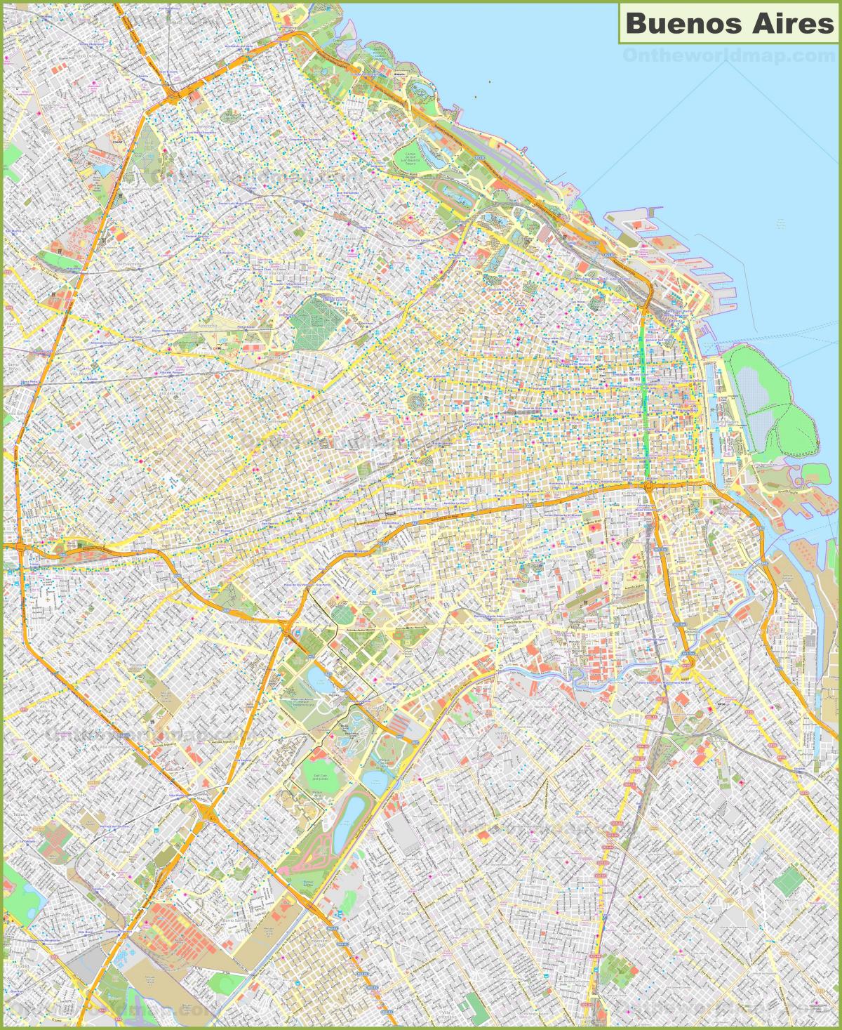 Plan des rues de Buenos Aires